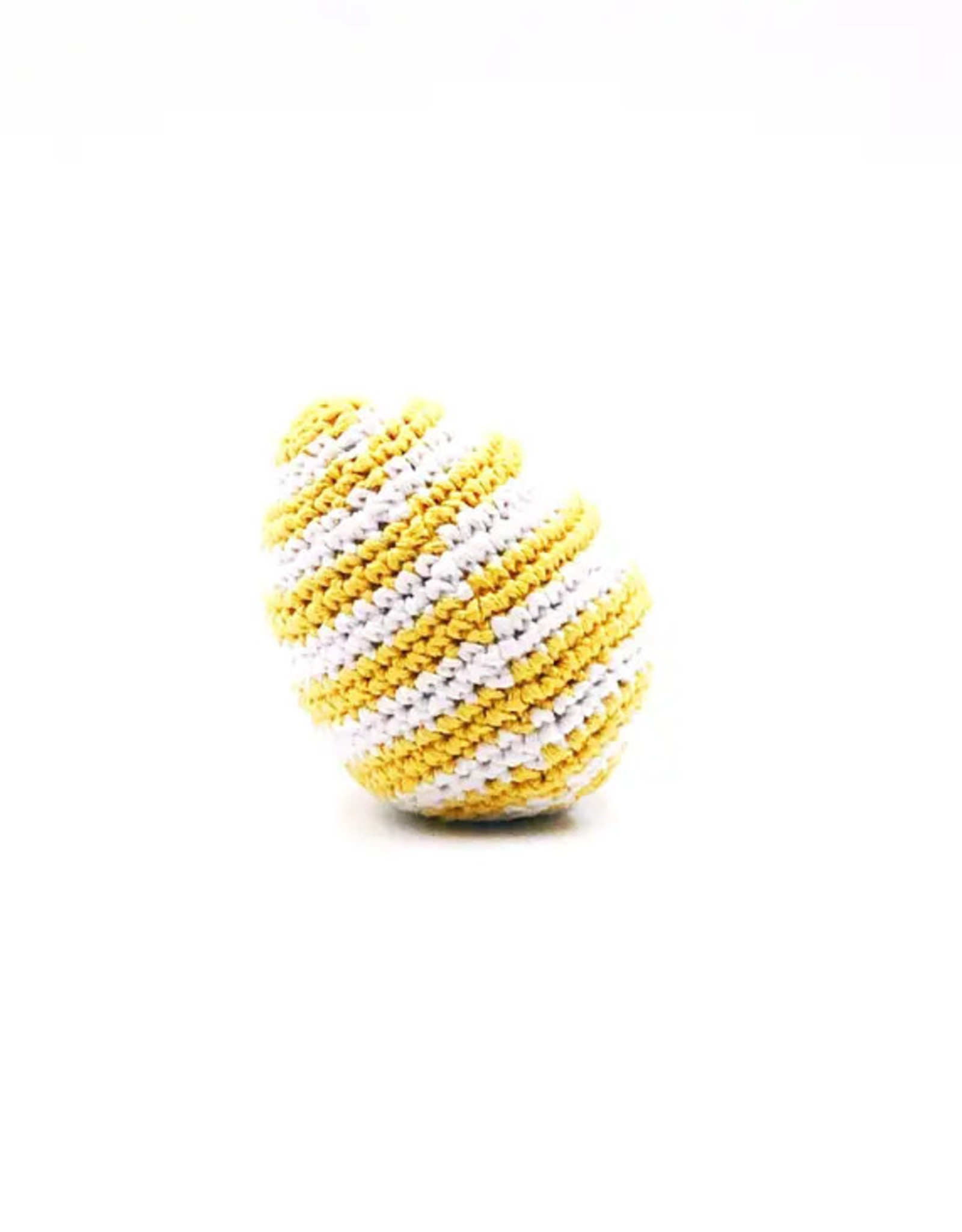 Pebble Yellow Striped Easter Egg