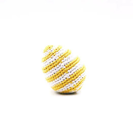 Pebble Yellow Striped Easter Egg