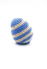 Pebble Blue Striped Easter Egg