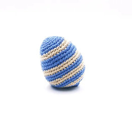 Pebble Blue Striped Easter Egg