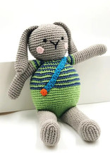 Pebble Apple Green Bunny Rattle