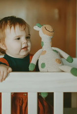 Pebble Taupe Organic Giraffe Rattle