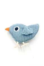 Pebble Blue Little Bird Rattle