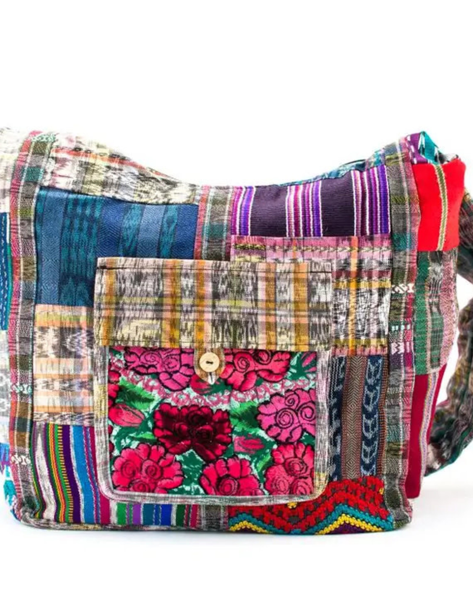 Lucia's Imports Upcycled Patch Purse