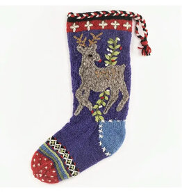 Lost Horizons Purple Rudolph Stocking