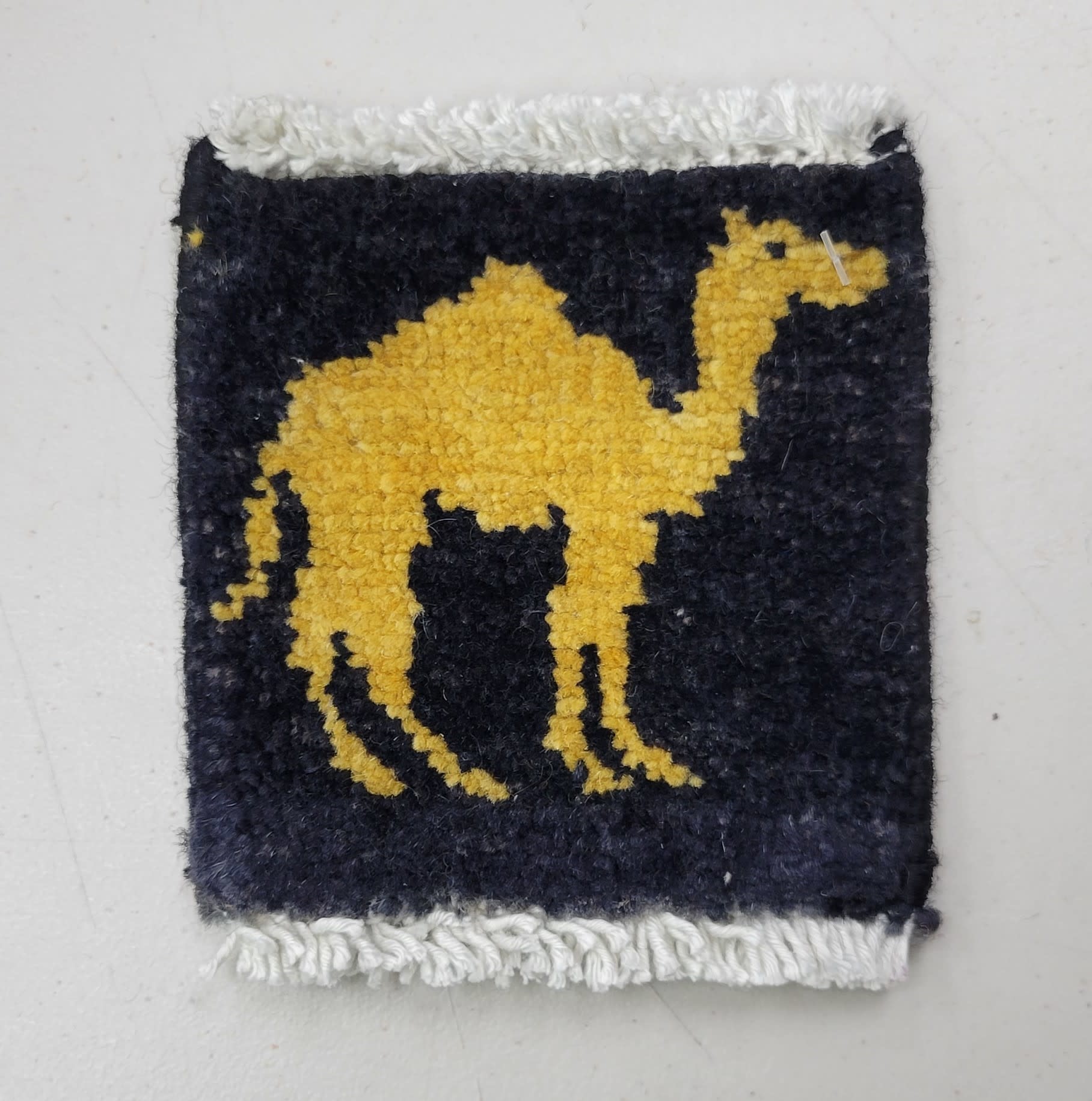 Camel Mug Rug - Blue - Bunyaad