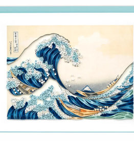 Quilling Card Quilled Great Wave Off Kanagawa, Hokusai- Artist Series