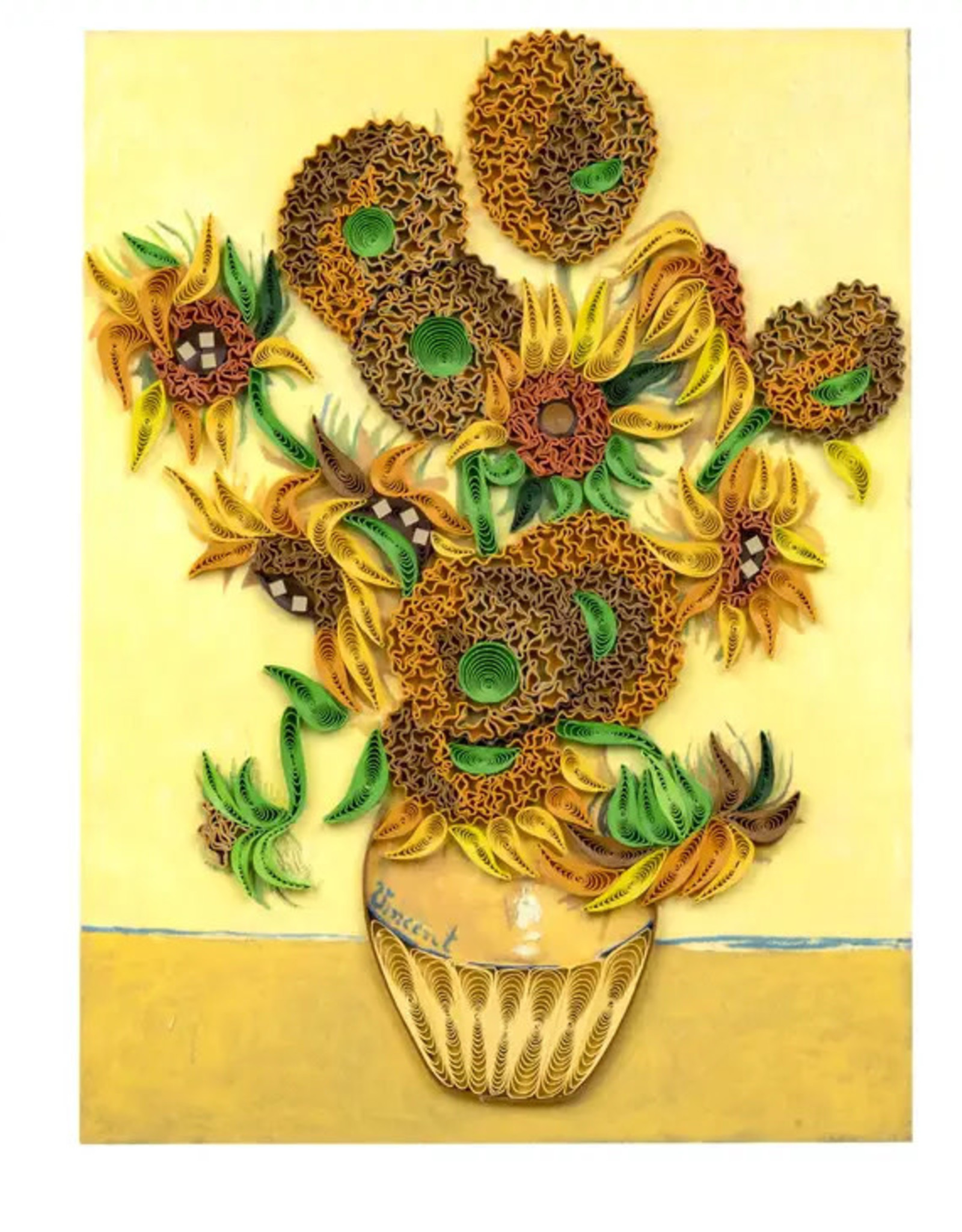 Quilling Card Quilled Sunflowers, Van Gogh - Artist Series