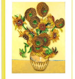 Quilling Card Quilled Sunflowers, Van Gogh - Artist Series