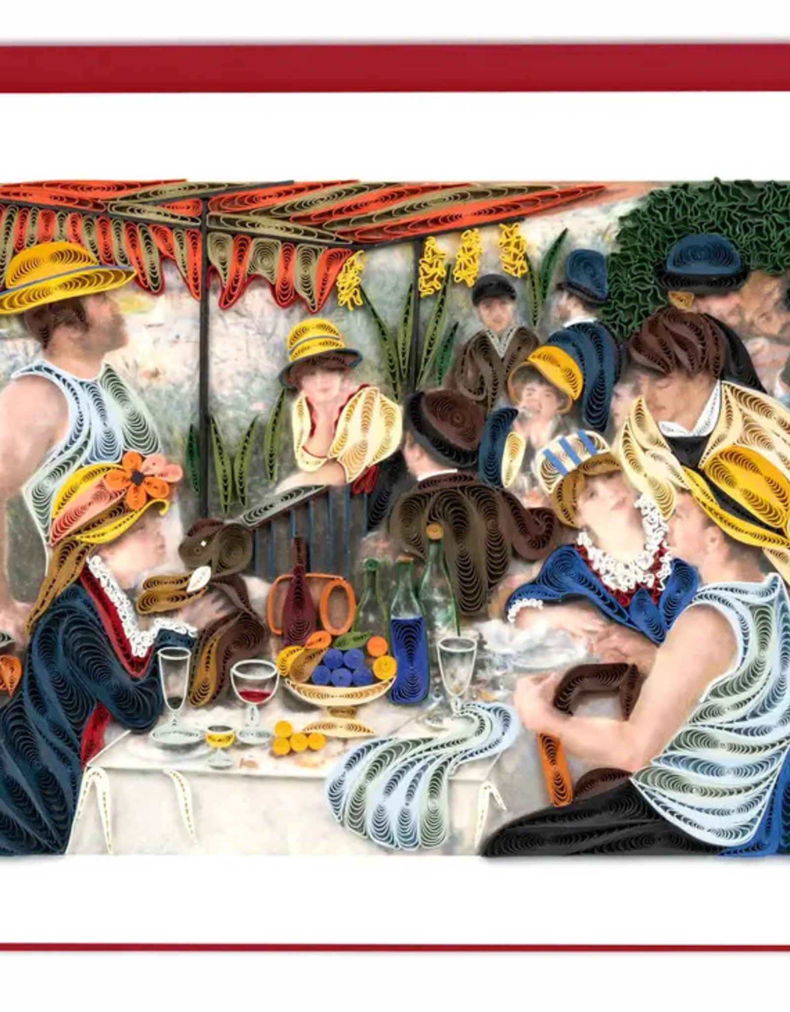 Quilling Card Quilled Luncheon of the Boating Party, Renoir - Artist Series