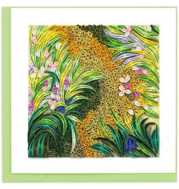 Quilling Card Quilled Path Through the Irises, Monet - Artist Series