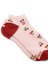 Conscious Step Ankle Socks that Support Self-Checks (Cherries)