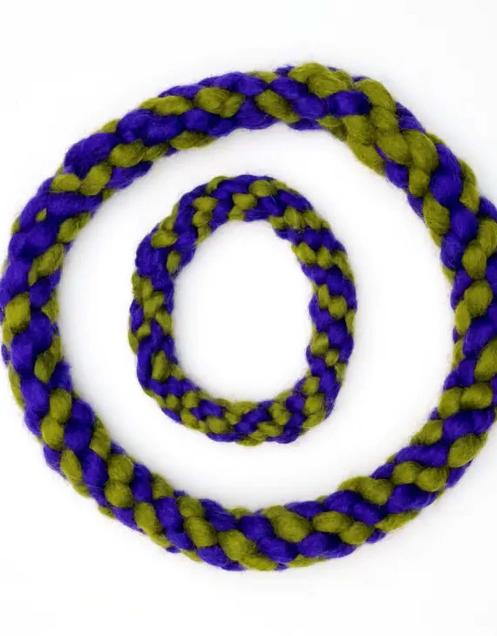 Dharma Dog Karma Cat Rope Ring Toy Purple/Green