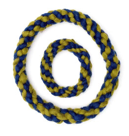 Dharma Dog Karma Cat Rope Ring Toy Navy/Green