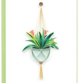 Quilling Card Quilled Bromeliad Macrame Gift Enclosure Mini Card