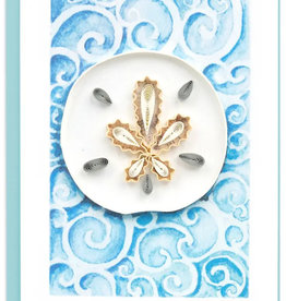 Quilling Card Quilled Sand Dollar Gift Enclosure Mini Card