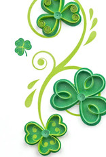 Quilling Card Quilled Shamrocks Gift Enclosure Mini Card