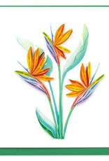 Quilling Card Quilled Whimsical Bird of Paradise Greeting Card