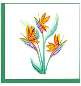 Quilling Card Quilled Whimsical Bird of Paradise Greeting Card