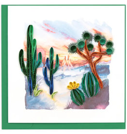 Quilling Card Quilled Desert Landscape Greeting Card