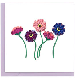 Quilling Card Quilled Colorful Daisies Card