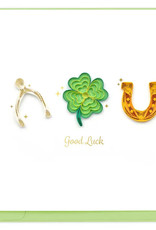 Quilling Card Quilled Good Luck Greeting Card