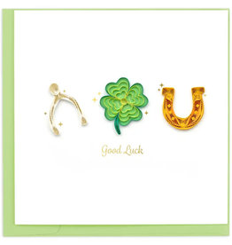 Quilling Card Quilled Good Luck Greeting Card