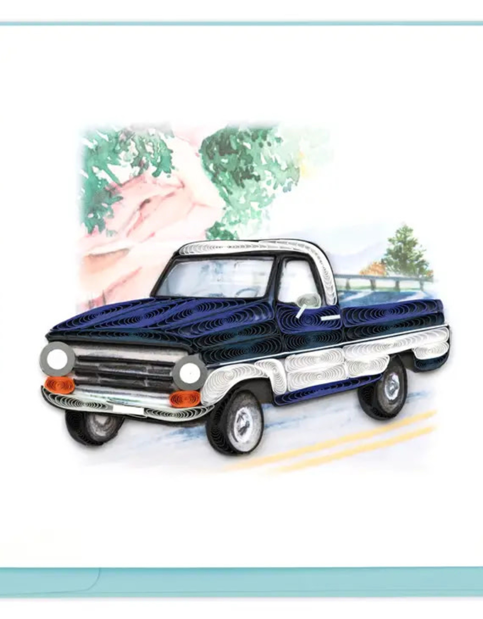 Quilling Card Quilled Pickup Truck Greeting Card