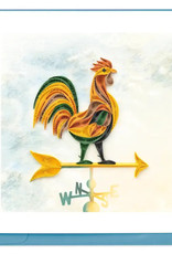 Quilling Card Quilled Rooster Weathervane Card