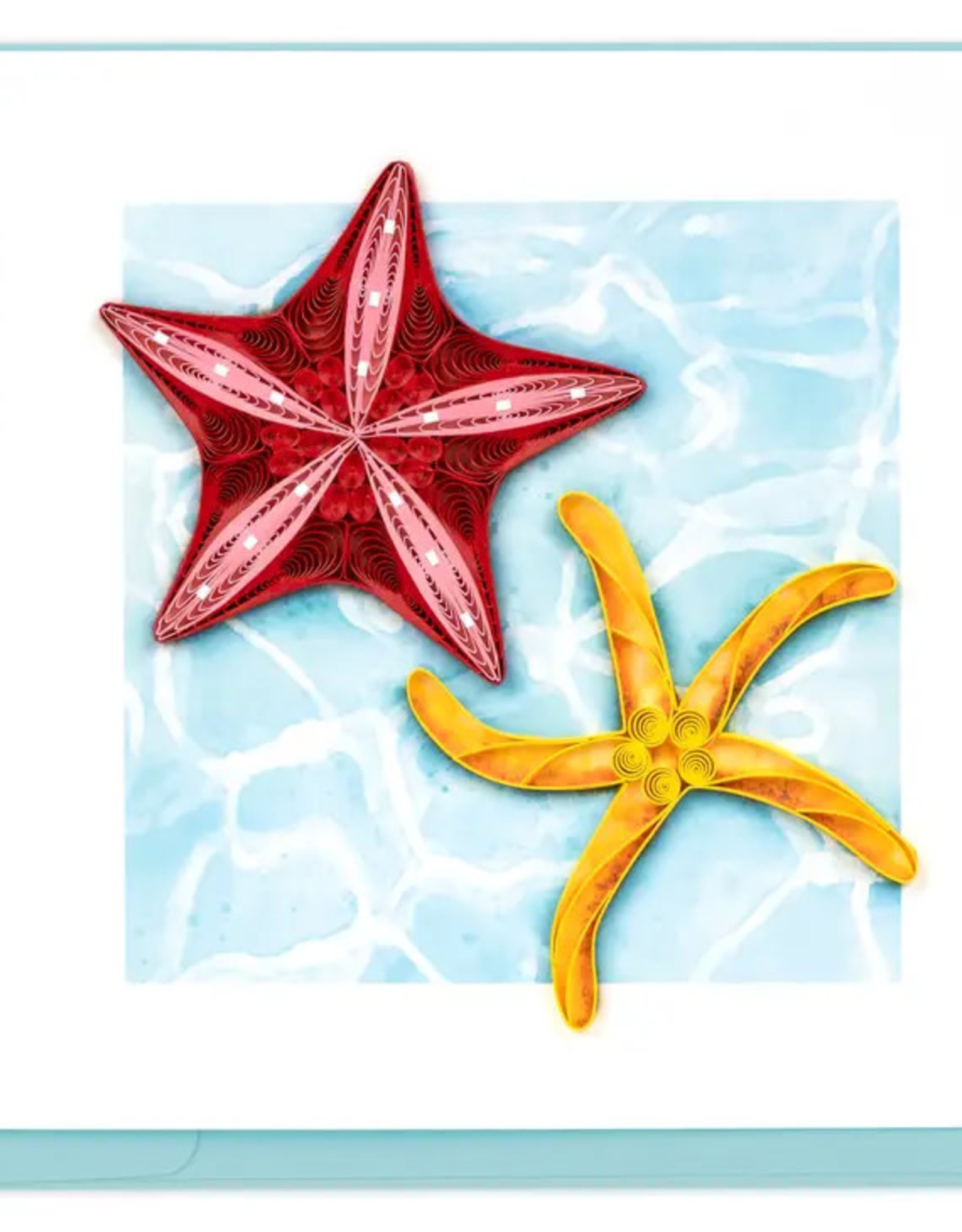 Quilling Card Quilled Two Starfish Greeting Card