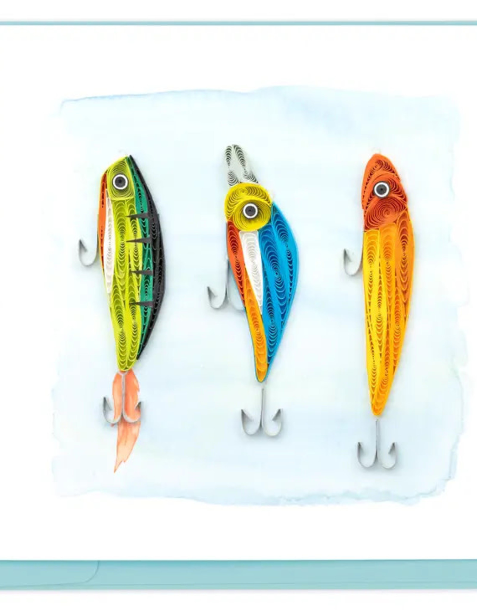 Quilling Card Quilled Fishing Lures Greeting Card