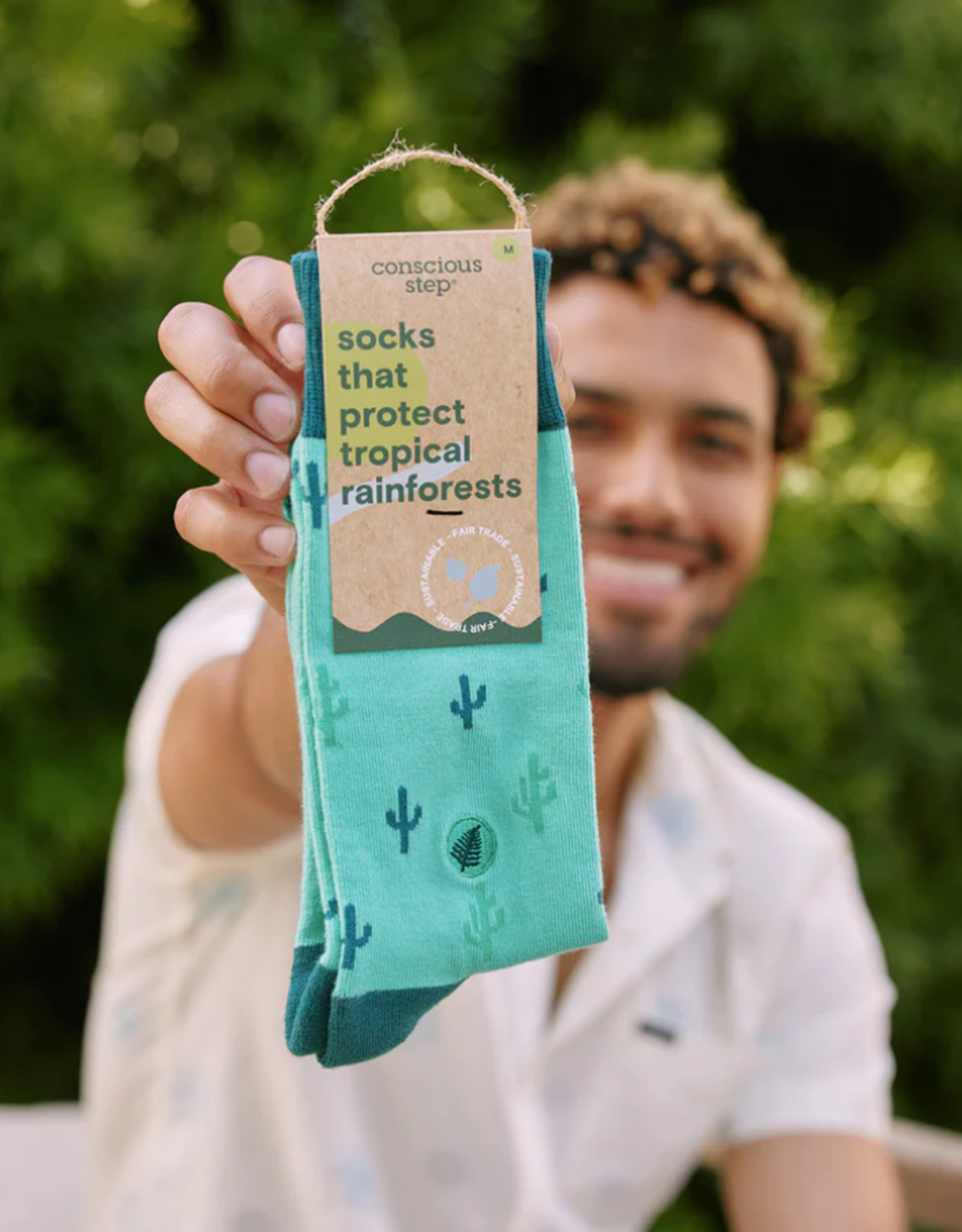 Conscious Step Socks that Protect Tropical Rainforests (Cacti)