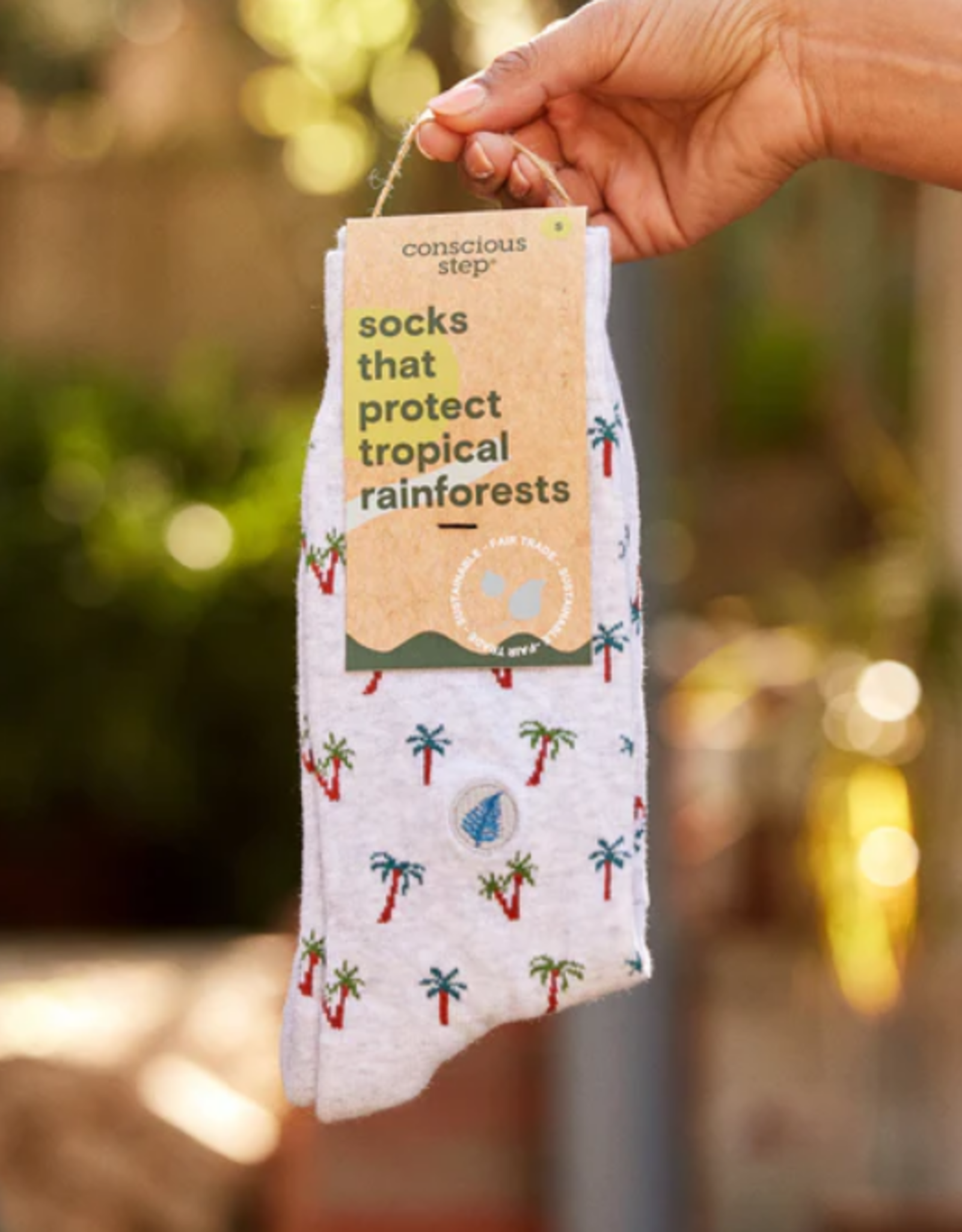 Conscious Step Socks that Protect Tropical Rainforests (Palm Trees)