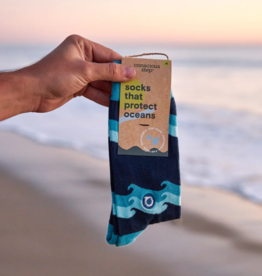 Conscious Step Socks that Protect Oceans (Waves)
