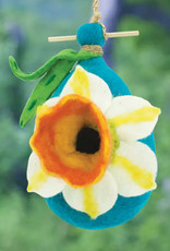 dZi Handmade Daffodil Birdhouse