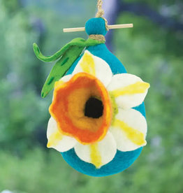 dZi Handmade Daffodil Birdhouse