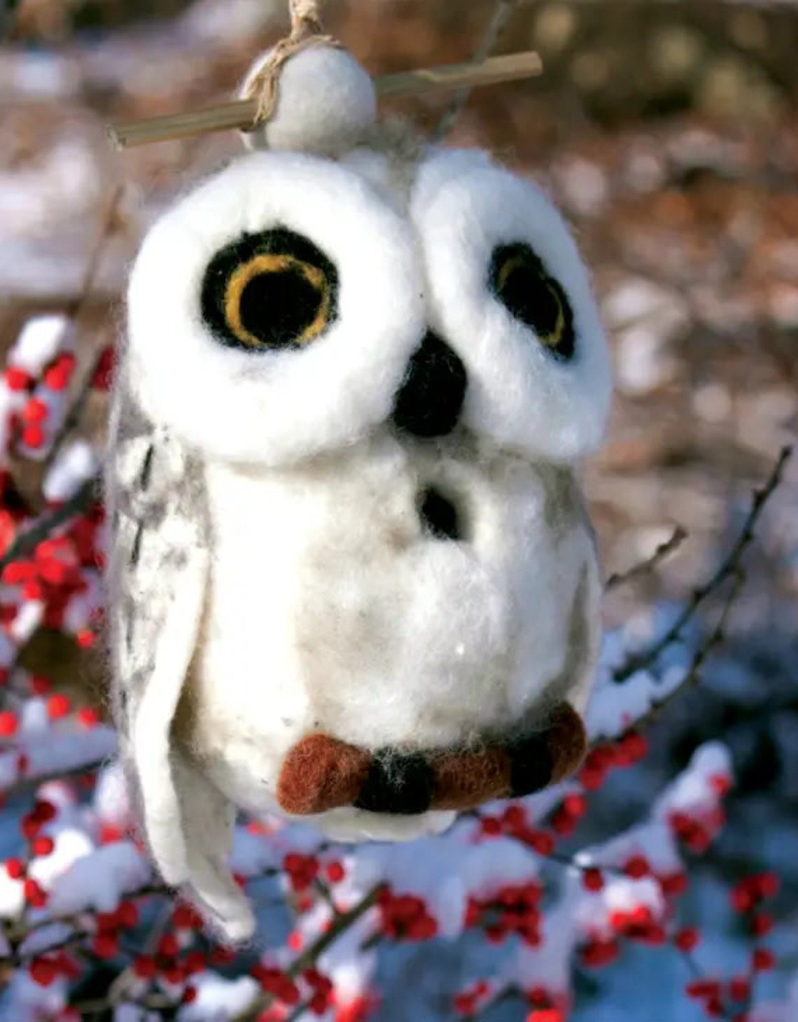 dZi Handmade Snowy Owl Birdhouse