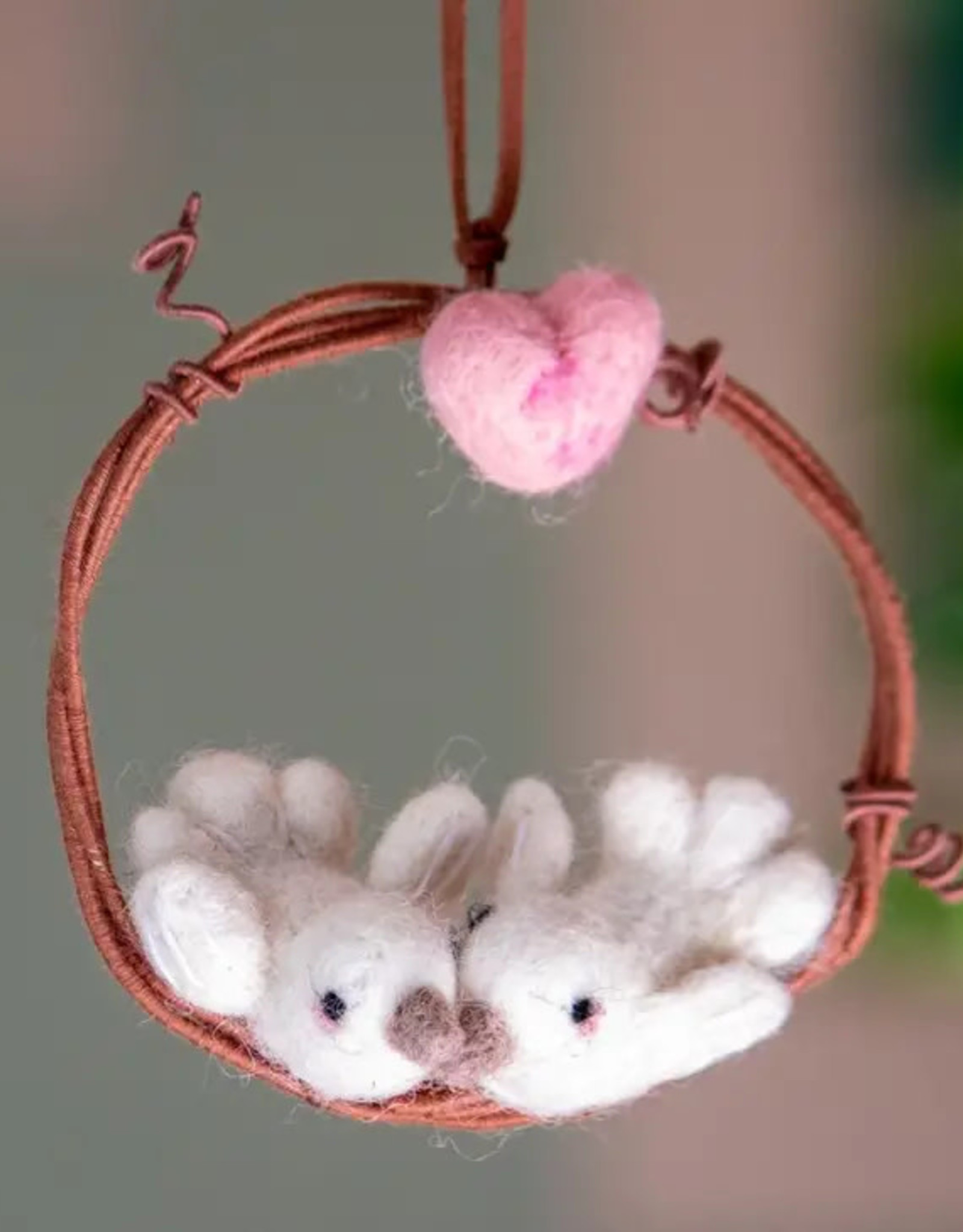 dZi Handmade Love Doves Mini Wreath