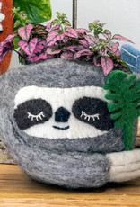 dZi Handmade Sloth Felt Planter