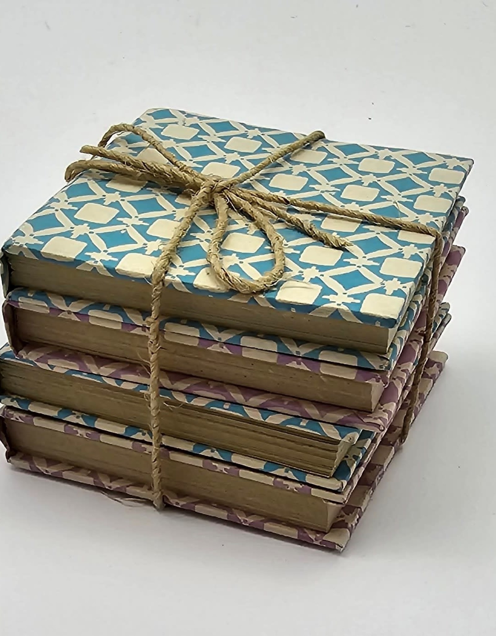 Ten Thousand Villages Canada Shuktara Handmade Paper Small Notebook - Set of 4