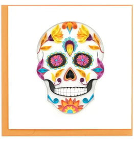 Quilling Card Quilled Floral Sugar Skull Greeting Card