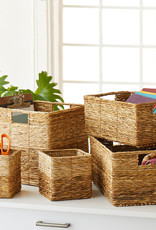 Serrv Badam Cube Basket -- 11" Square