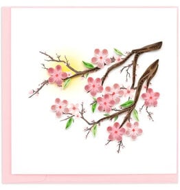 Quilling Card Quilled Bright Cherry Blossom Card