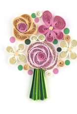 Quilling Card Quilled Flower Bouquet Gift Enclosure Mini Card