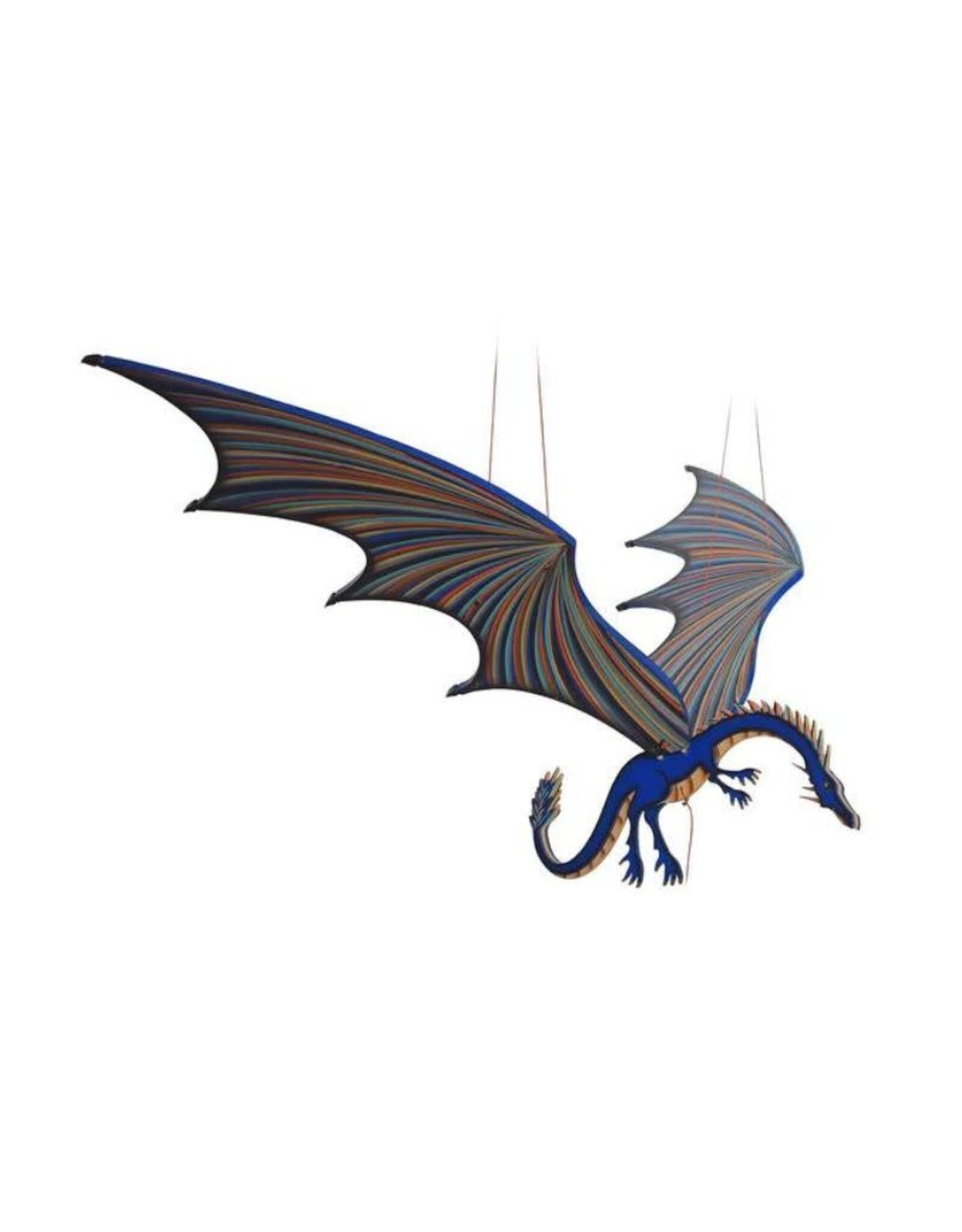 Tulia Artisans 32" XL Blue Dragon Flying Mobile