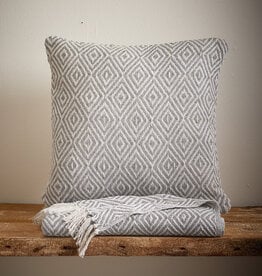 Serrv Gray Diamond Rethread Pillow
