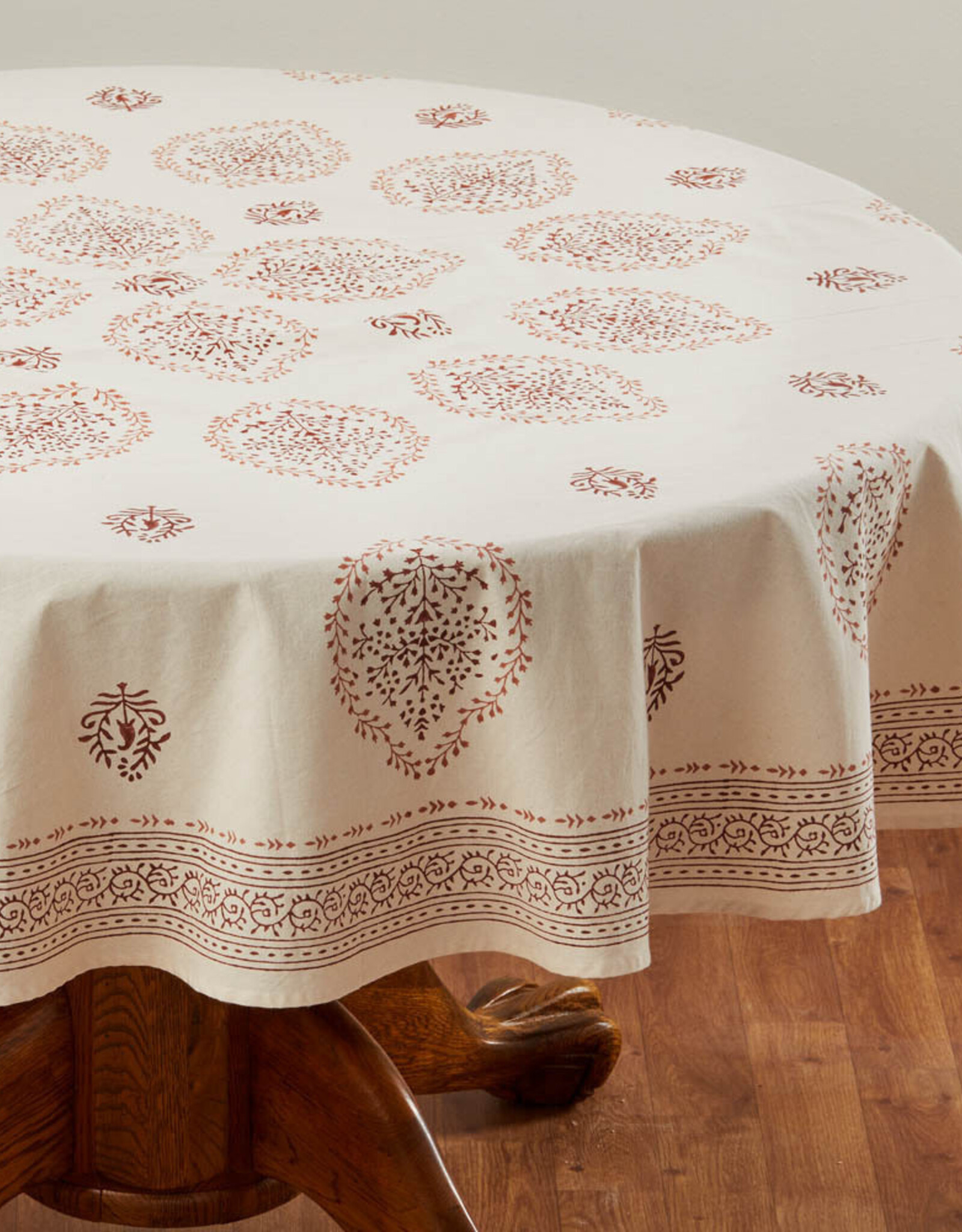 Serrv Vasanti Sienna Round Tablecloth