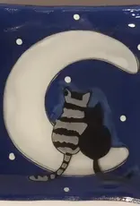Pampeana Cats on the Moon Dish