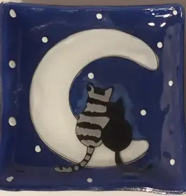 Pampeana Cats on the Moon Dish