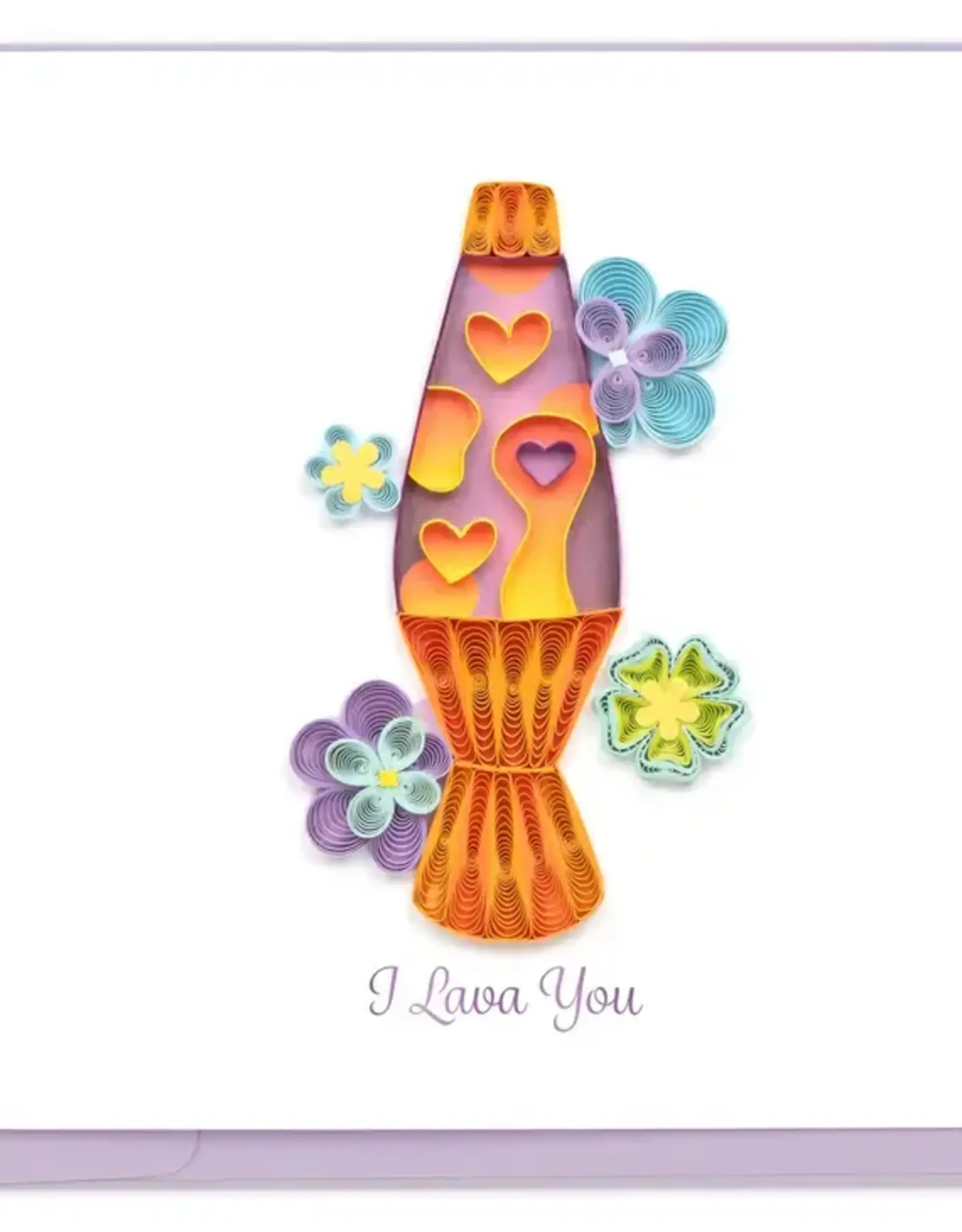 Quilling Card Quilled I Lava You Greeting Card